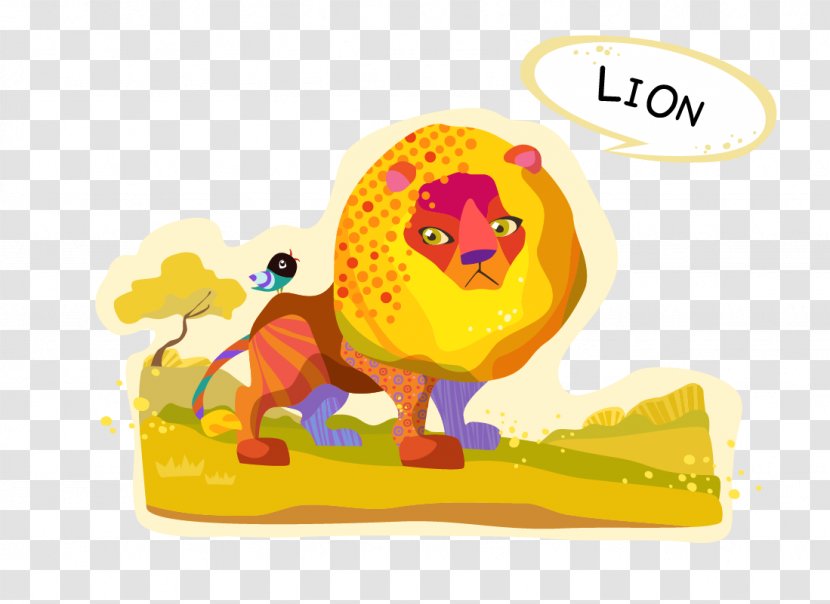 Lion Euclidean Vector Cartoon Animal - Organism Transparent PNG