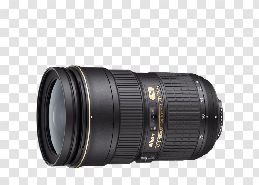 Nikon 24-70mm F/2.8G ED AF-S DX Nikkor 35mm F/1.8G F/2.8E VR Camera Lens Transparent PNG