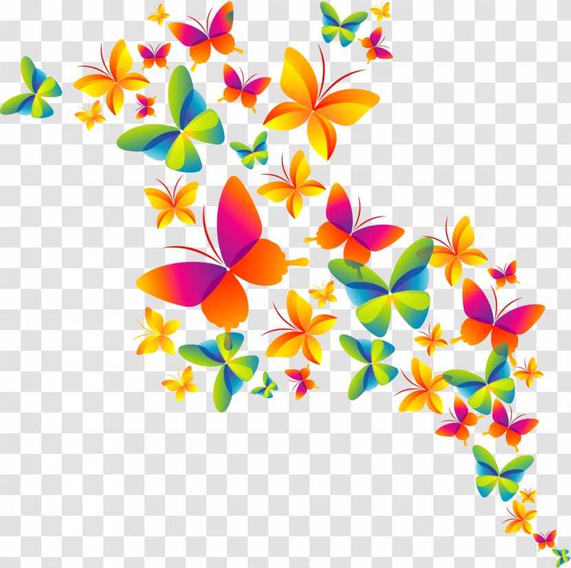 Butterfly CMYK Color Model - Stock Photography - Happy Holi Transparent PNG