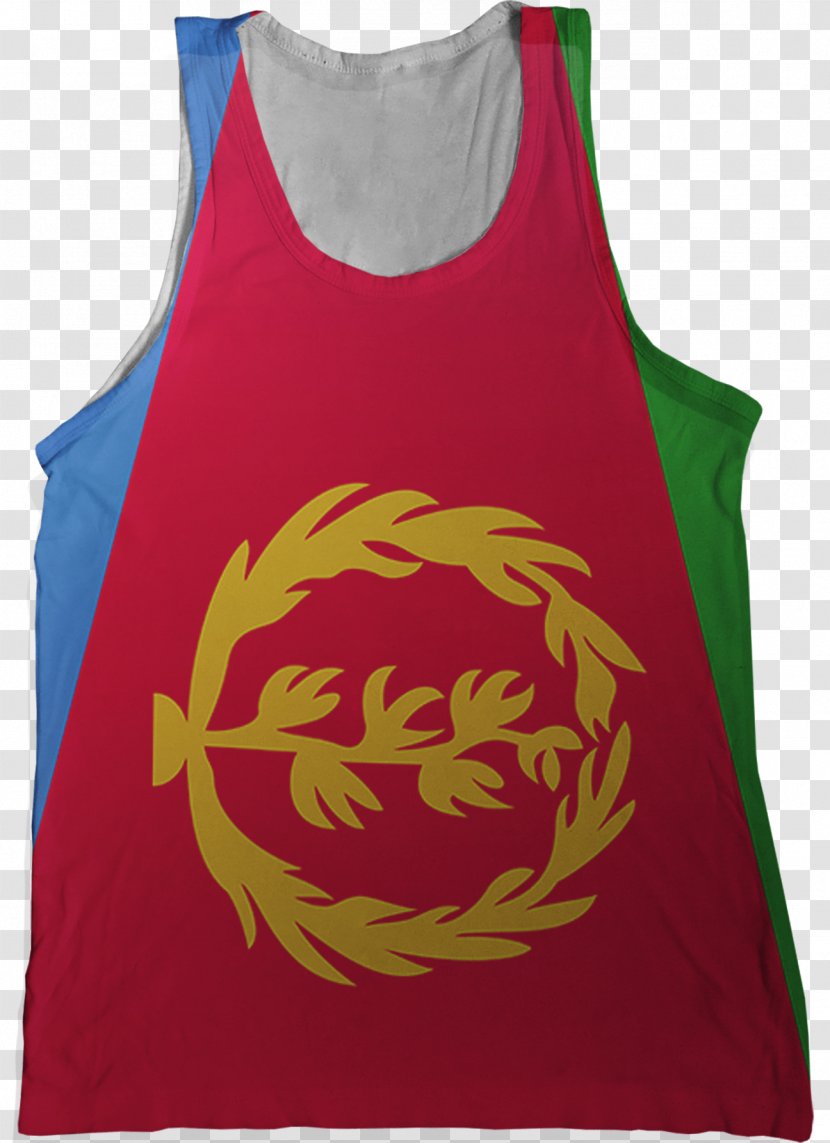 T-shirt Flag Of Eritrea Gilets Sleeveless Shirt - T Transparent PNG