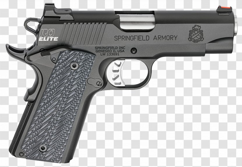Springfield Armory Firearm Pistol .45 ACP Handgun - Air Gun Transparent PNG
