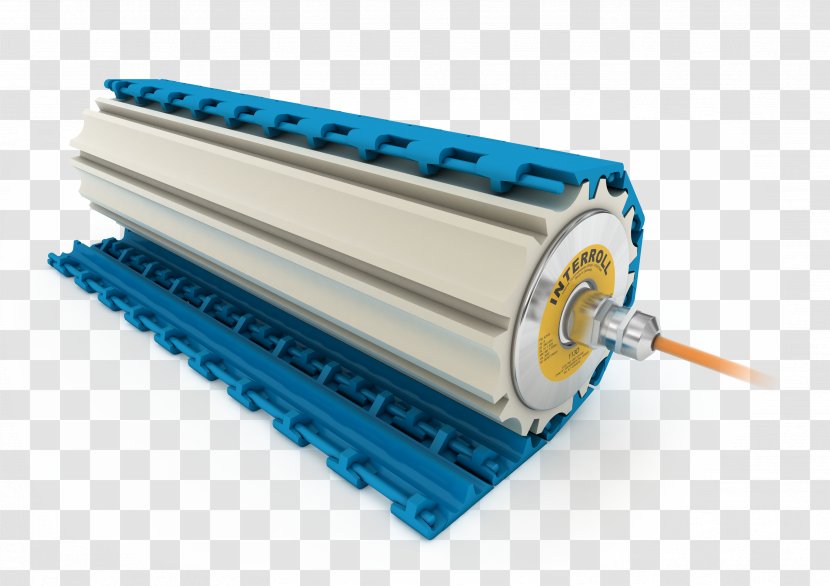 Interroll Machine Conveyor System Electric Motor Drum Transparent PNG