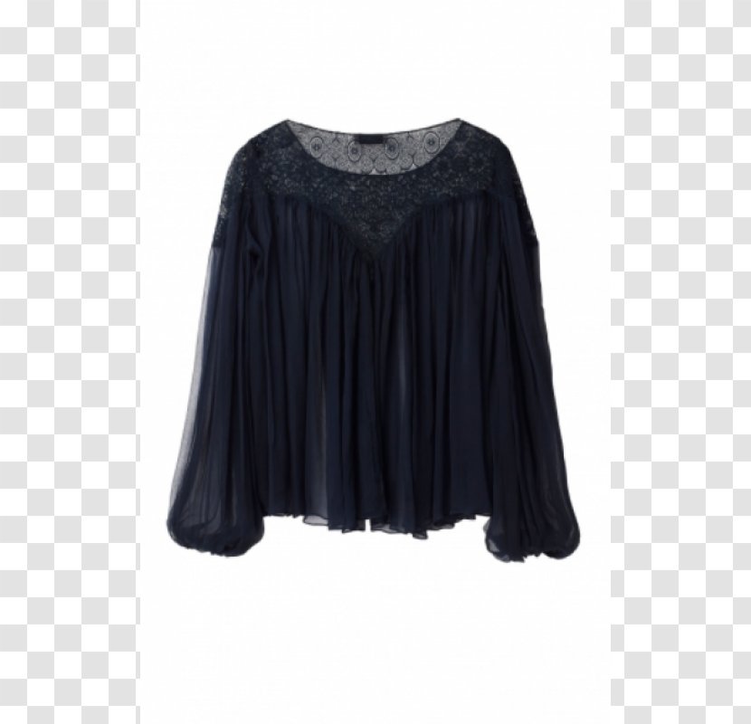 Sleeve Blouse Neck Black M - Maywood Transparent PNG