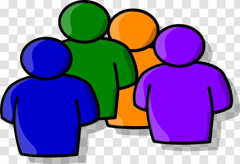 People Social Group Clip Art Purple Interaction - Sharing - Gesture Conversation Transparent PNG