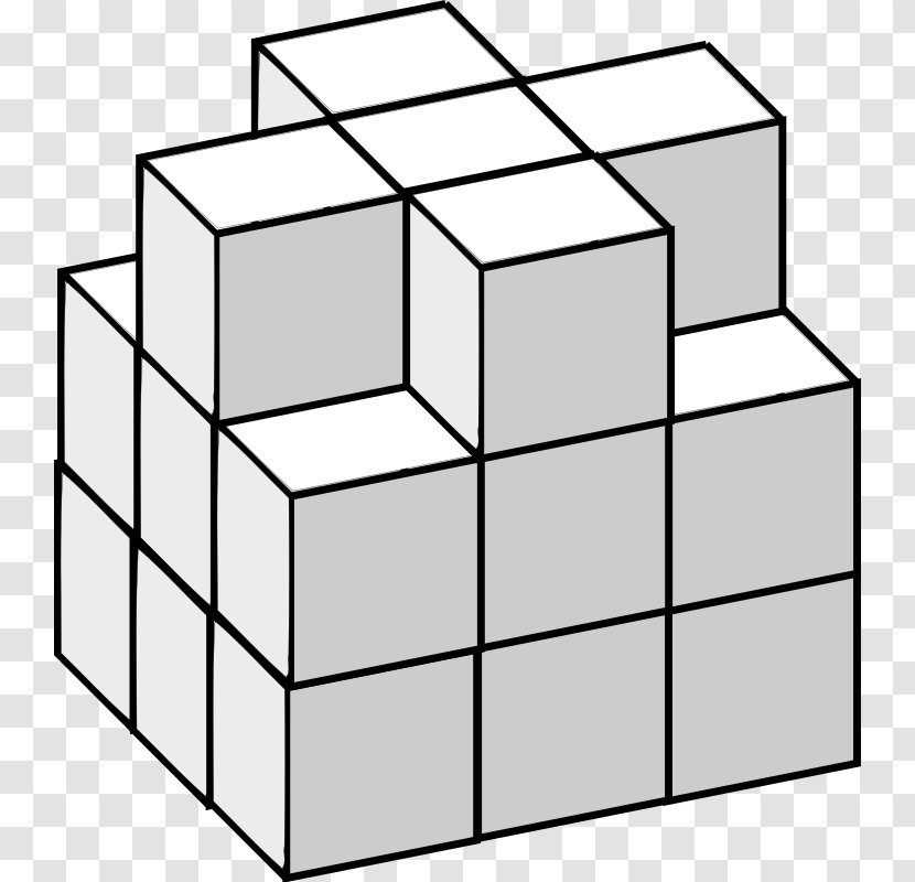 Rubik's Cube 3D Tetris Three-dimensional Space - Origami Eleusis And The Soma Transparent PNG
