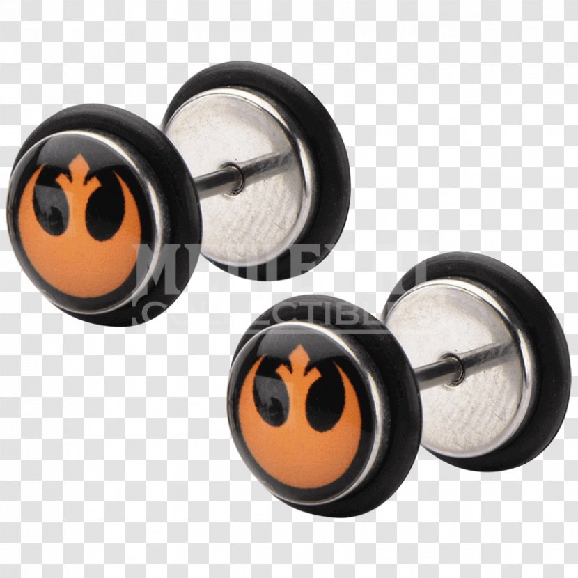 Earring Plug Rebel Alliance Stainless Steel Body Jewellery - Captive Bead Ring Transparent PNG