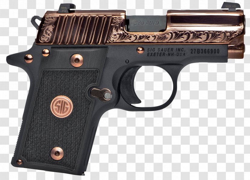 SIG Sauer P238 .380 ACP Automatic Colt Pistol - Ammunition - Weapon Transparent PNG