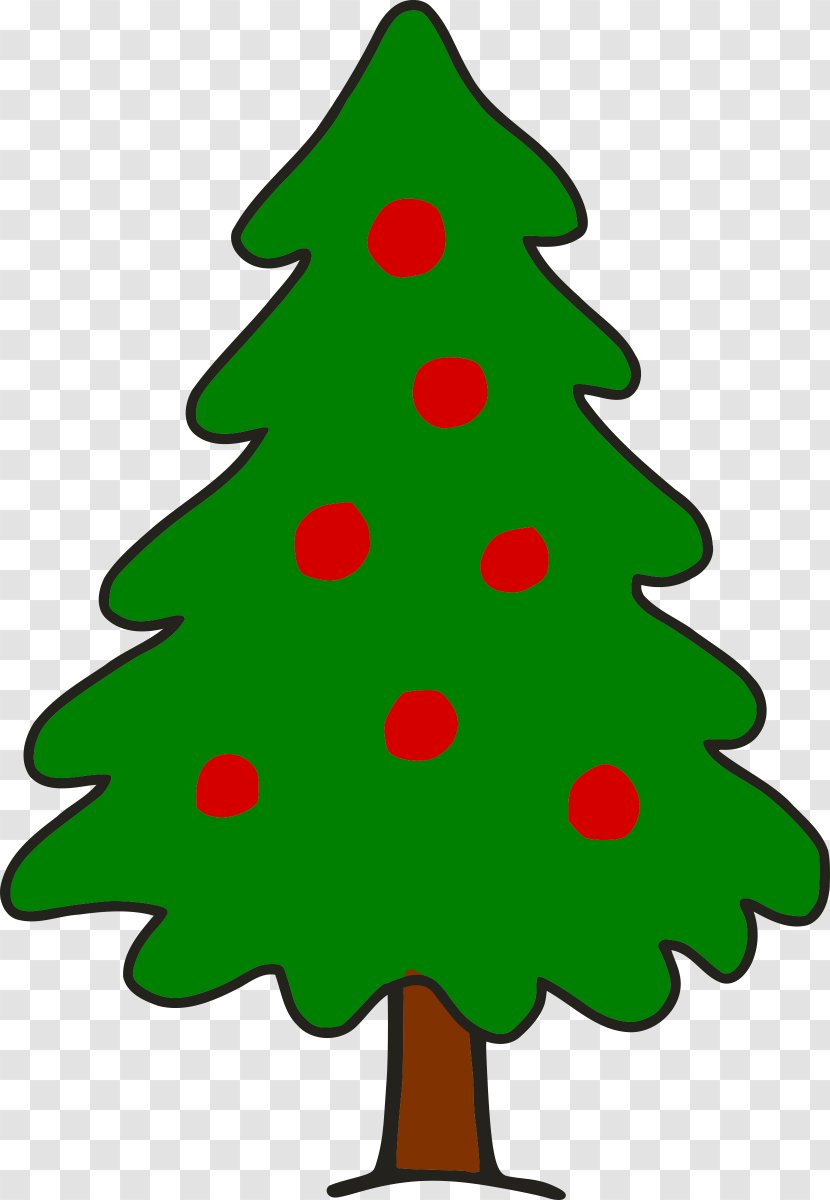 Christmas Tree Santa Claus Ornament Clip Art - Spruce Transparent PNG