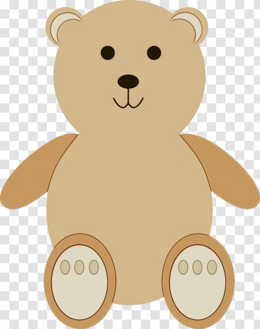 Teddy Bear - Watercolor - Sticker Stuffed Toy Transparent PNG