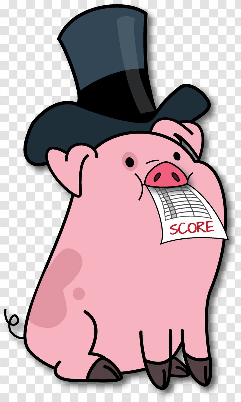 Pig Cartoon - Hat - Domestic Suidae Transparent PNG