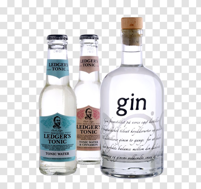 Liqueur Tonic Water Glass Bottle Vodka Ledger - Distilled Beverage Transparent PNG