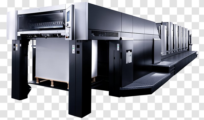Heidelberger Druckmaschinen Paper Printing Press - Manufacturing - Offset Machine Transparent PNG