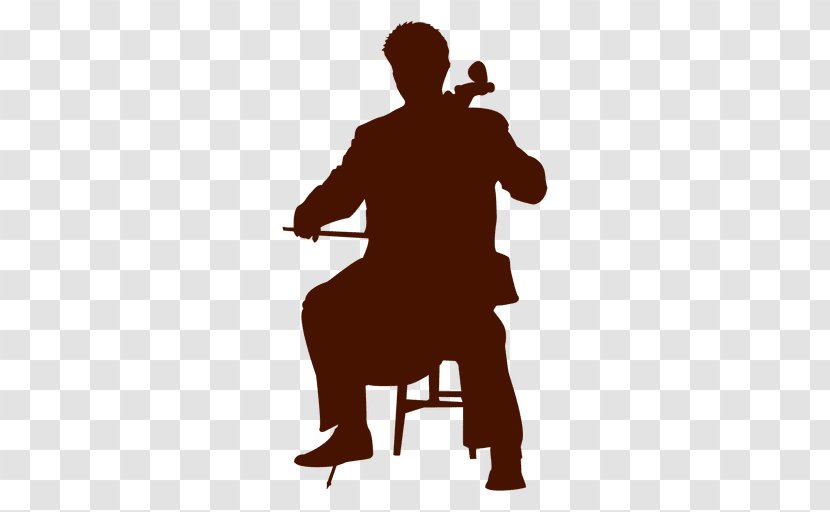 Violin Double Bass Musician - Silhouette Transparent PNG