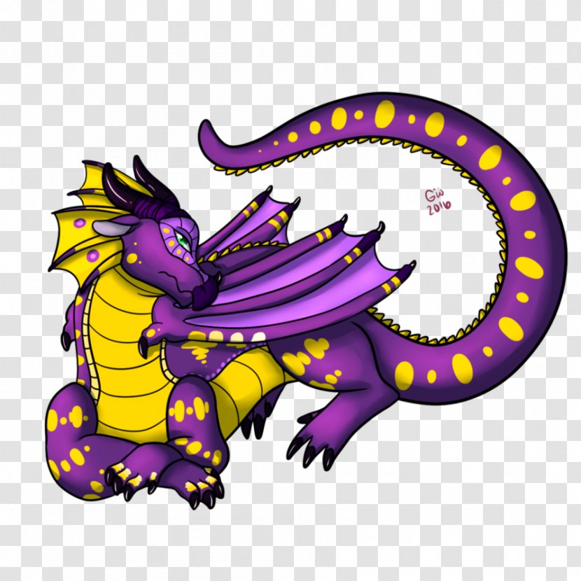 Cartoon Purple Dragon Clip Art - Character - Glory Transparent PNG