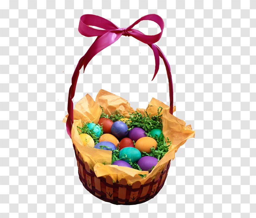Paskha Easter Kulich Basket - Gift - The Eggs In Transparent PNG