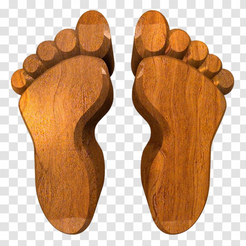 Foot Photography Royalty-free Illustration - Frame - Wood Footprints Transparent PNG