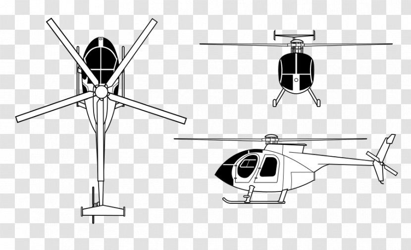 Helicopter Rotor Hughes OH-6 Cayuse Ground Effect Bavar 2 - Diagram Transparent PNG