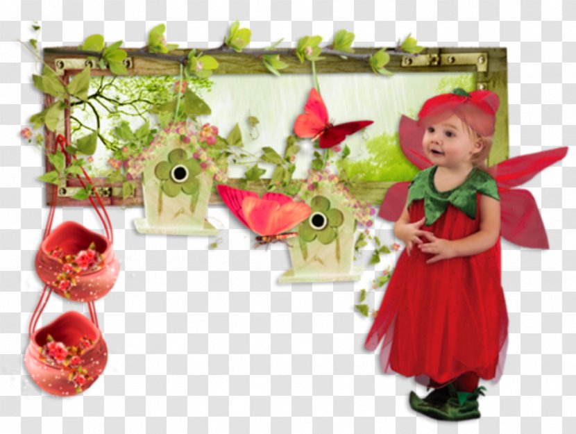 Toddler Strawberry Costume Floral Design Image - Flowergirl Graphic Transparent PNG