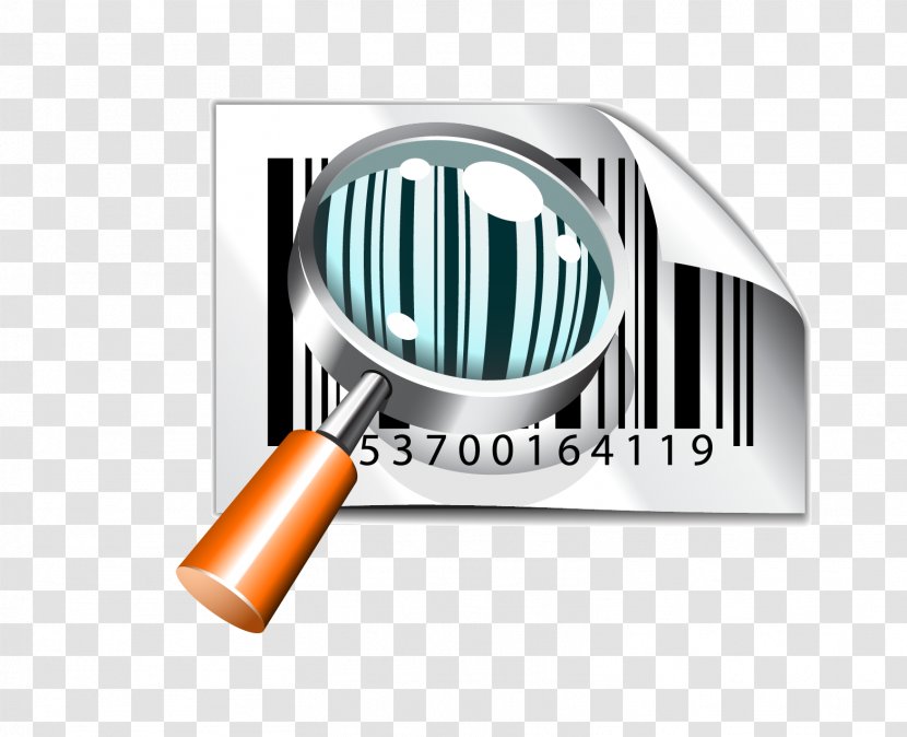 Microsoft PowerPoint Template Barcode Presentation Slide - Brand - Magnifying Glass And Transparent PNG