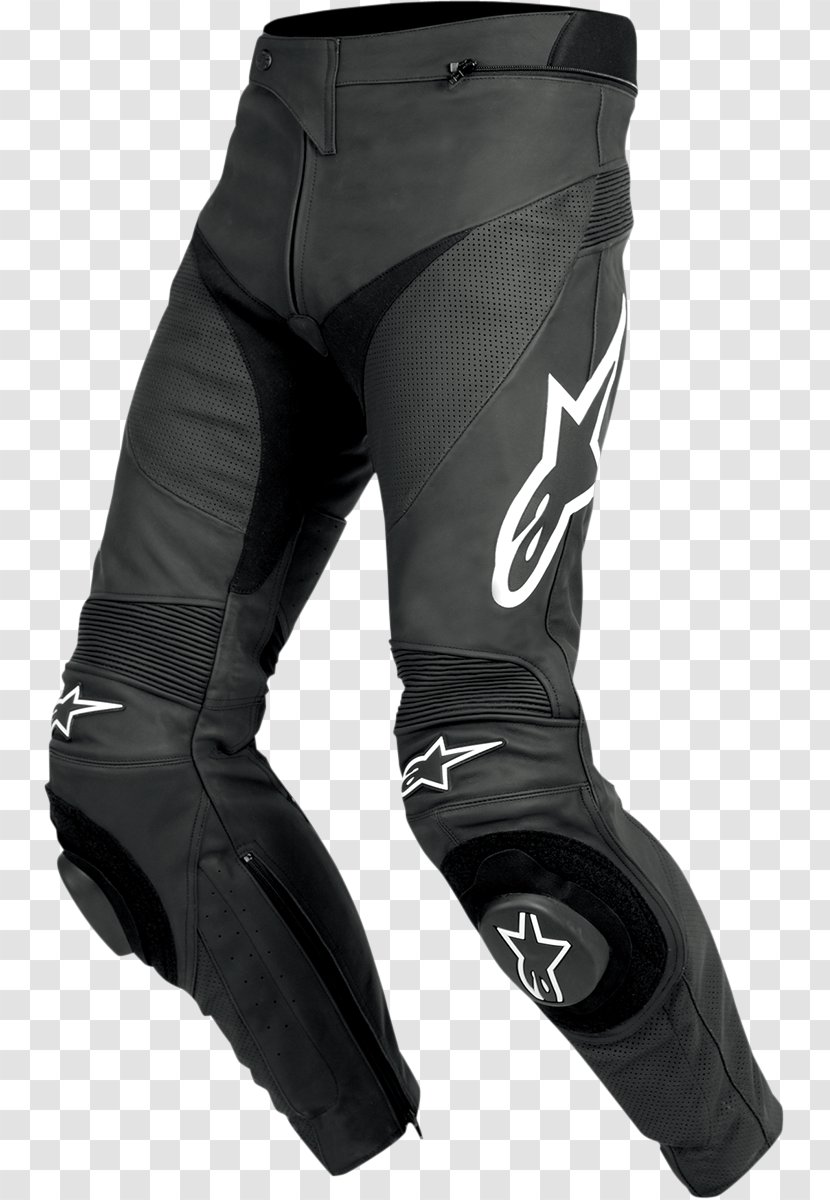 Alpinestars Pants Leather Jacket Motorcycle - Racing Transparent PNG