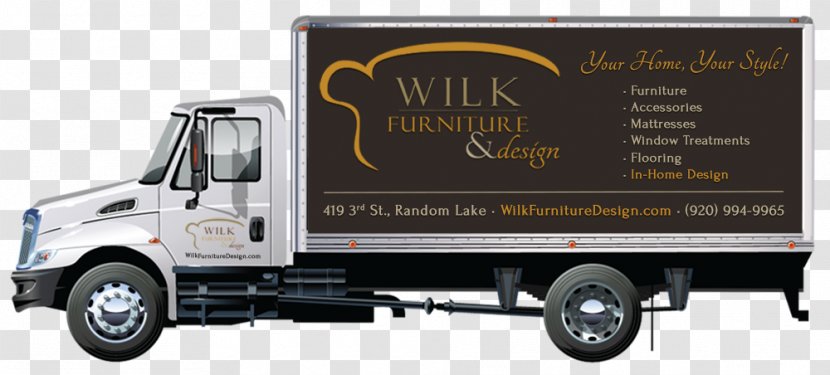 Van Car Semi-trailer Truck Box - Commercial Vehicle - Vinyl Furniture Stores Transparent PNG