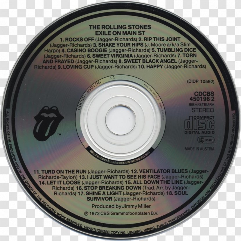 Compact Disc Get Yer Ya-Ya's Out! The Rolling Stones In Concert Records Album - Watercolor - Shake Dice Transparent PNG