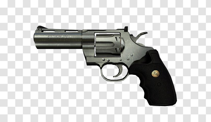 Airsoft Guns Revolver Firearm Colt Python - Ranged Weapon Transparent PNG