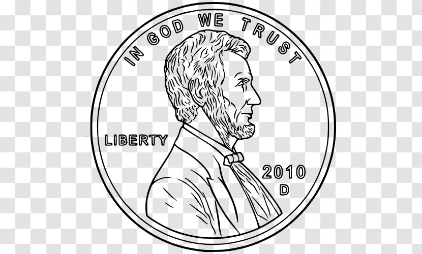 Penny Nickel United States Dollar Mint Drawing - Quarter - Pennies Cliparts Transparent PNG