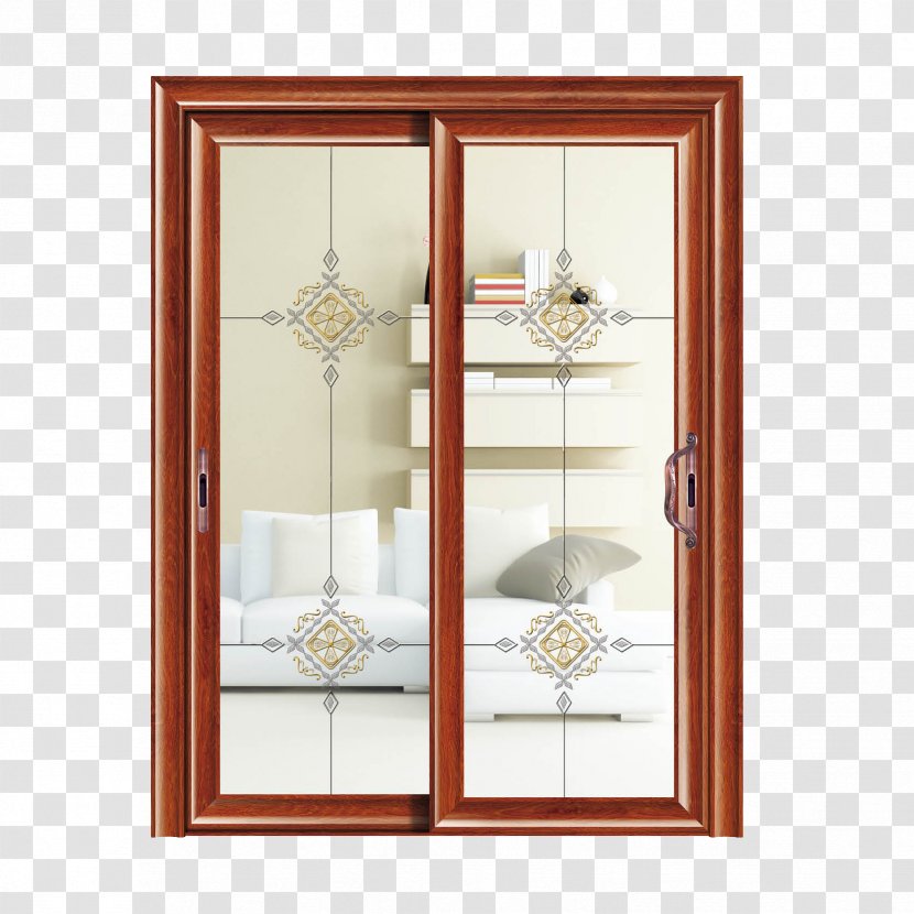 Window Sliding Door Aluminium Glass - Indoor Doors Transparent PNG