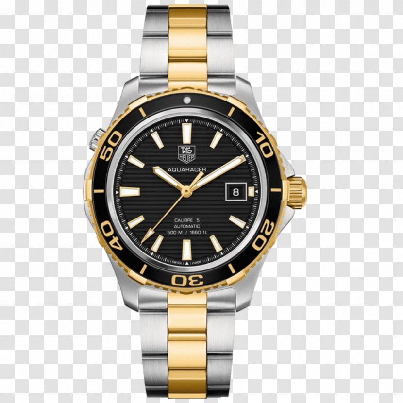 TAG Heuer Aquaracer Automatic Watch Gold - Strap Transparent PNG