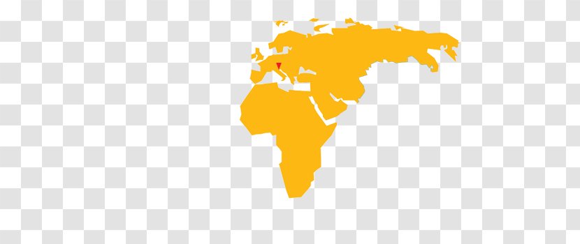 World Map Globe - Orange - East Africa Transparent PNG