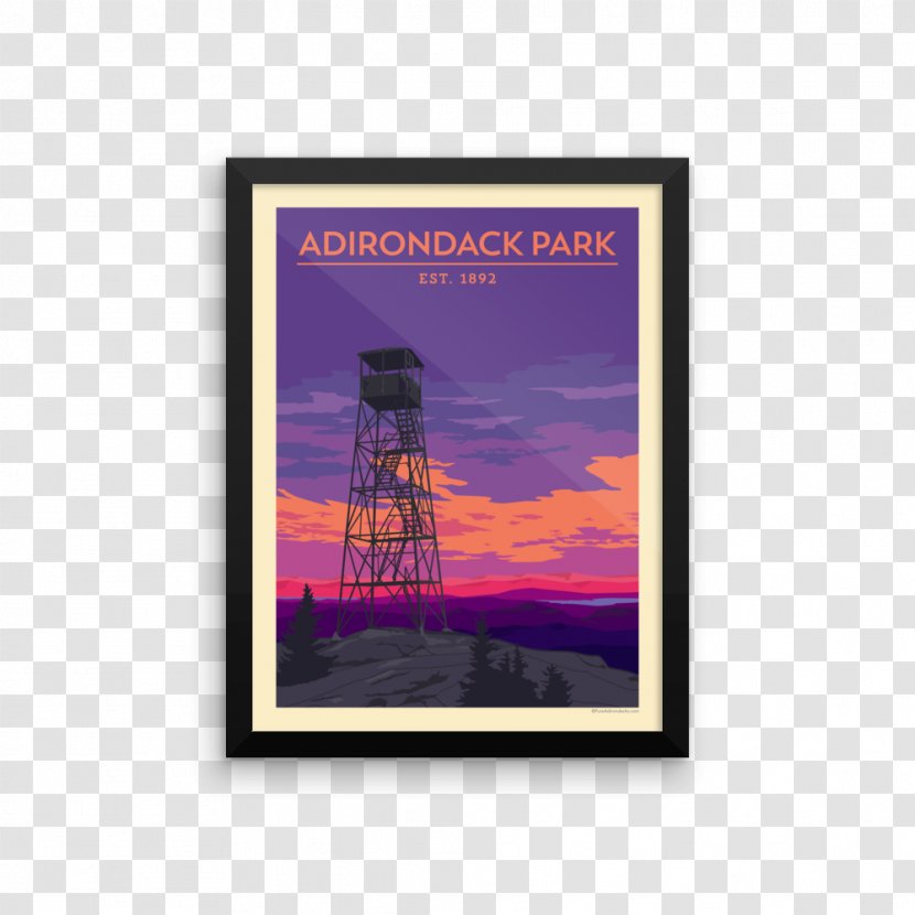 Whiteface Mountain Adirondack Park Hurricane Lake Placid Poster - Printing - Retro Electro Flyer Transparent PNG