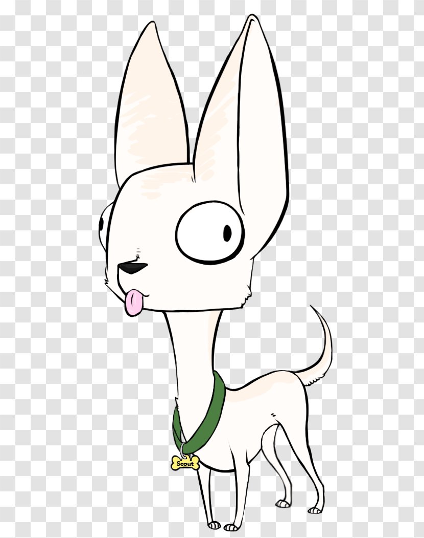 Cat Hare Domestic Rabbit Easter Bunny - Cartoon - Chihuahua Transparent PNG