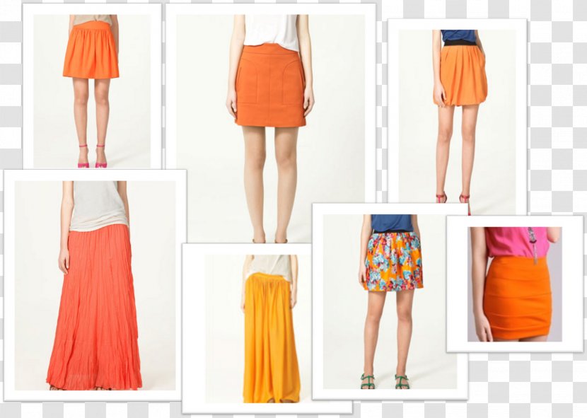 Cocktail Dress Waist Pattern - Human Leg - Orange Skirt Transparent PNG