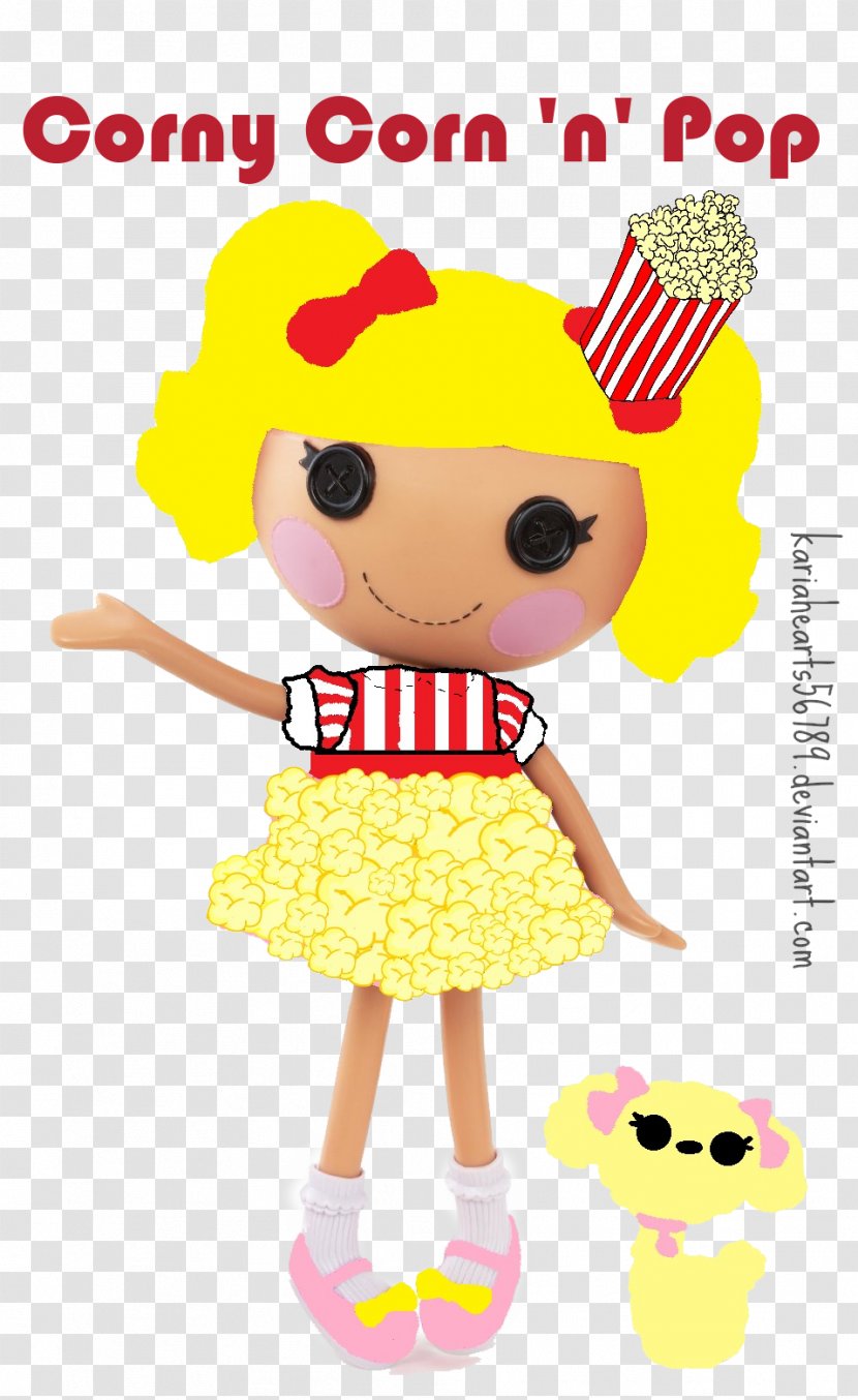 Smiley Doll Line Clip Art - Caramel Popcorn Transparent PNG