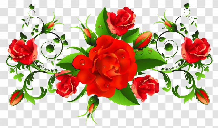 International Women's Day Flower Happiness Woman Greeting Card - Floral Design - Red Roses Decor PNG Picture Transparent PNG