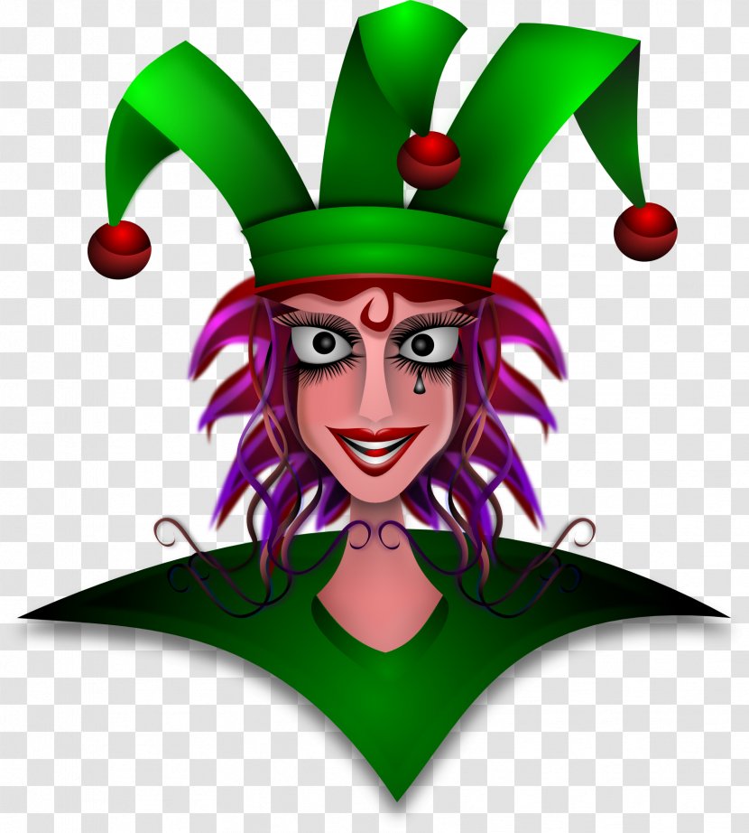 Jester Cap And Bells Woman Court Clip Art - Clown - Wizard Transparent PNG