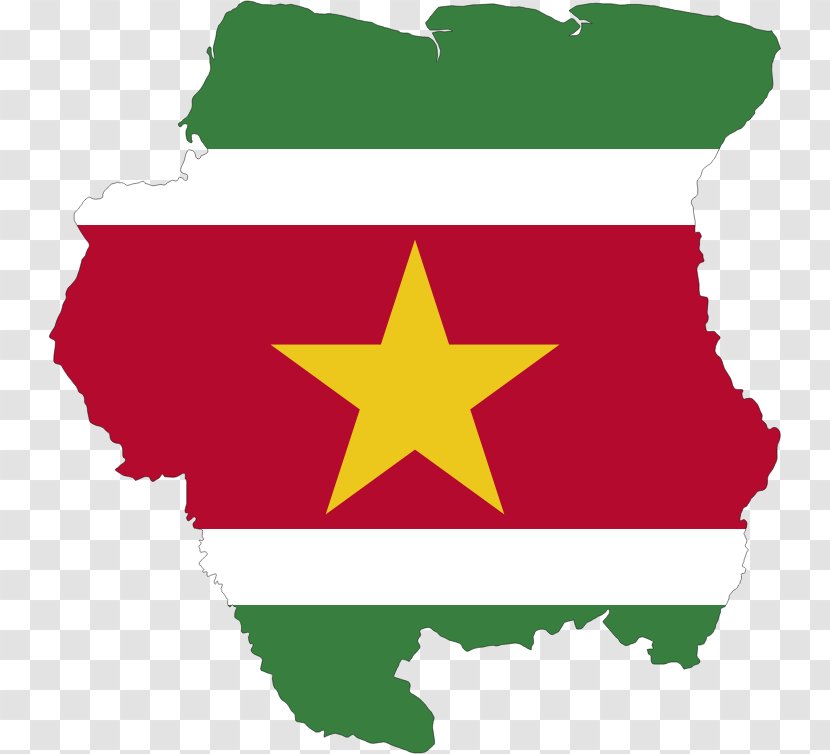 Flag Of Suriname Map - Geography Transparent PNG