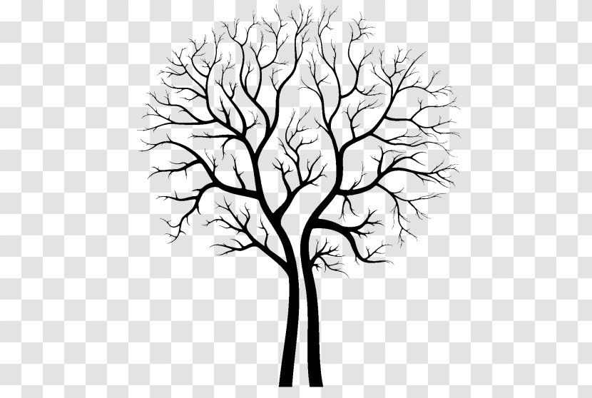 Clip Art - Monochrome - Tree Transparent PNG