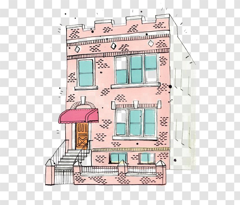 Brooklyn All The Buildings In New York: That Ive Drawn So Far Australia Illustration - Drawing - Cartoon Apartment Transparent PNG