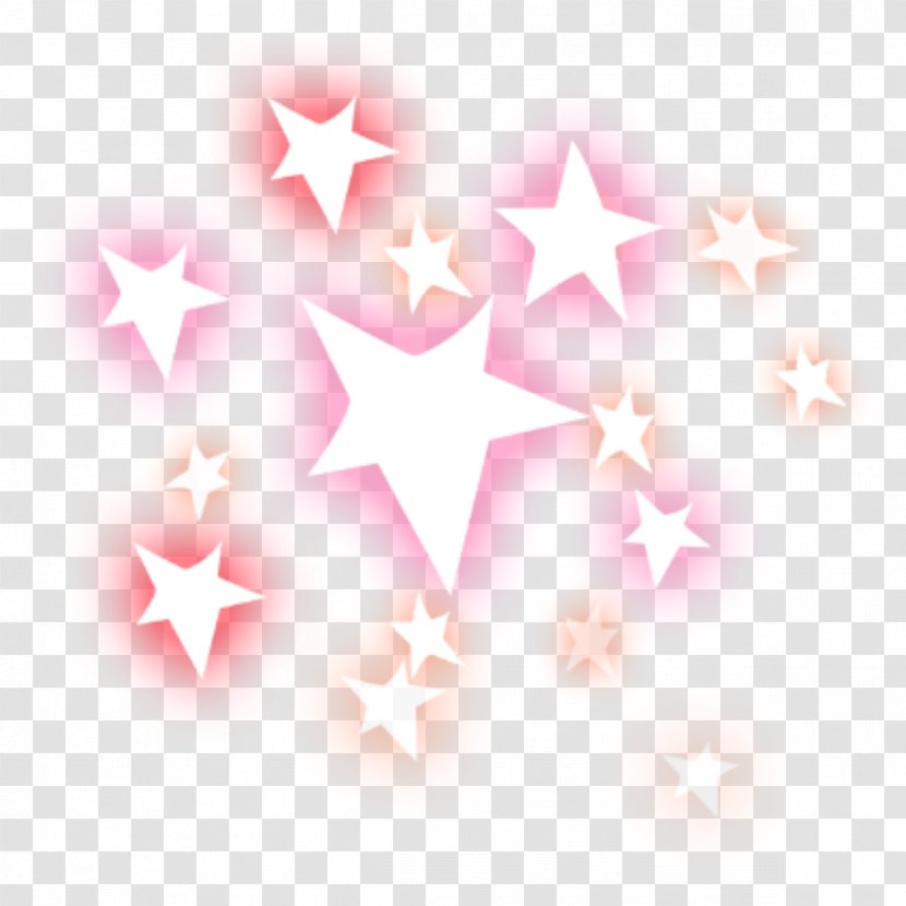 Star Cartoon - Silhouette - Pink Transparent PNG