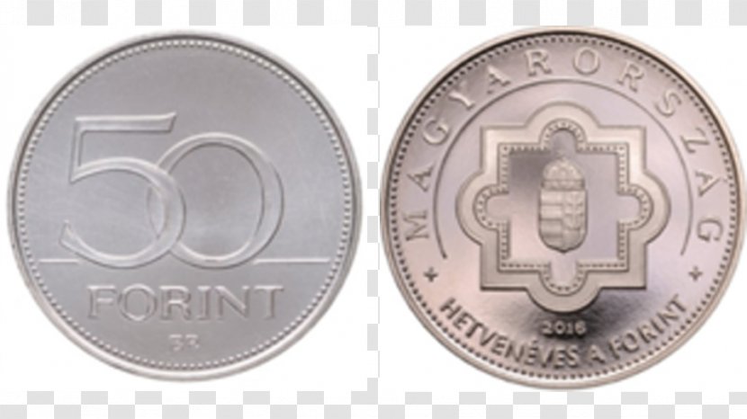 Coin Hungarian National Bank Forint Currency Numismatics - Nickel Transparent PNG