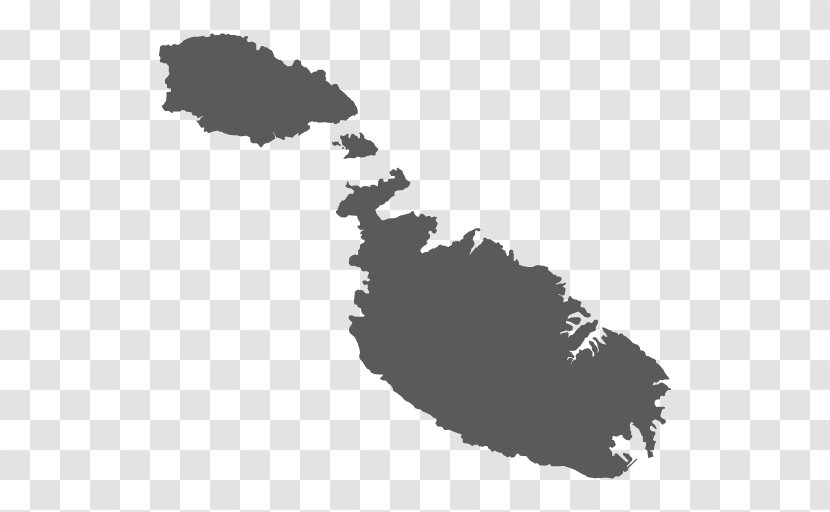 Flag Of Malta Map Clip Art - Silhouette Transparent PNG