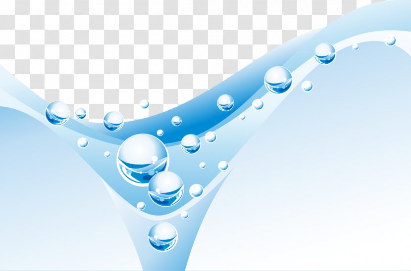 Water Drop Wave Clip Art - Bubble - Fresh And Fantastic Drops Transparent PNG