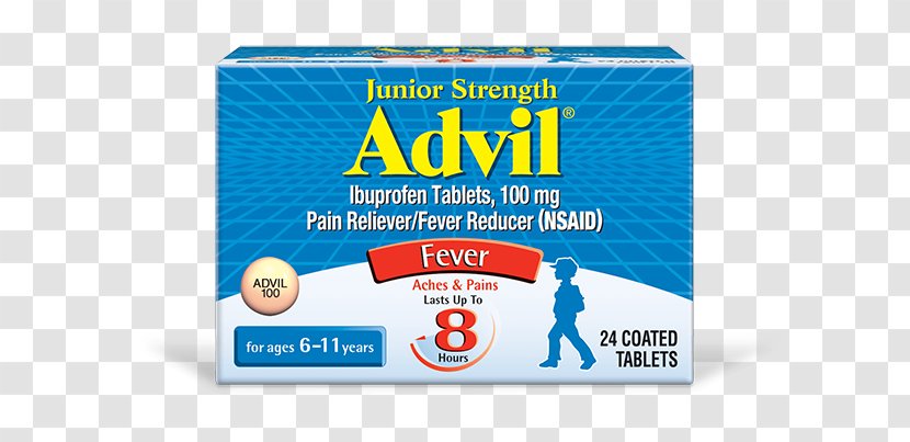 Ibuprofen Tablet Children's Advil Ache - Pharmaceutical Drug - Fever Child Transparent PNG