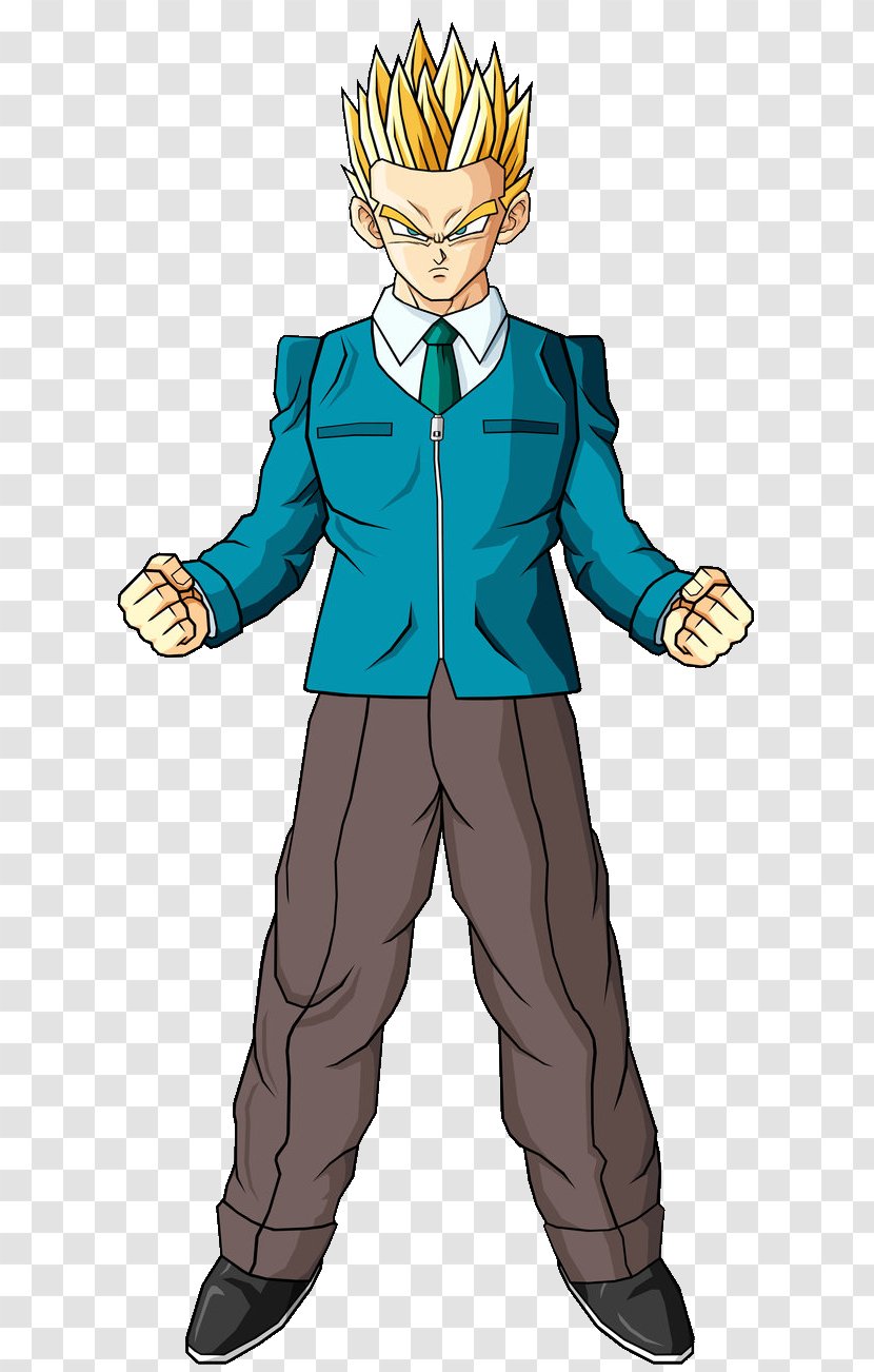 Gohan Goku Trunks Vegeta Majin Buu - Cartoon Transparent PNG