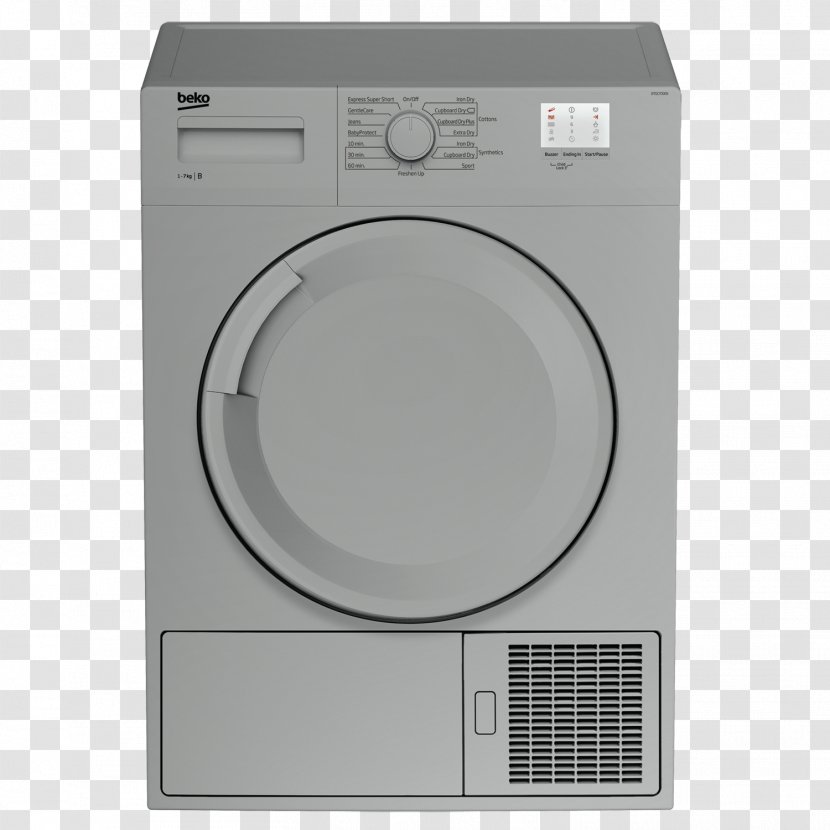 Beko DTGC8000 Clothes Dryer Home Appliance Condenser - Electronics - Laundry Transparent PNG