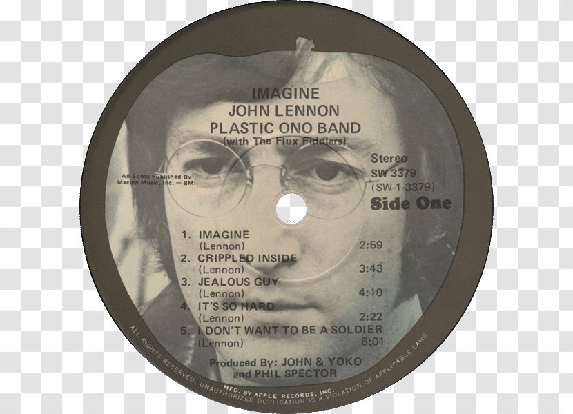 Imagine: John Lennon The Beatles Apple Records Transparent PNG