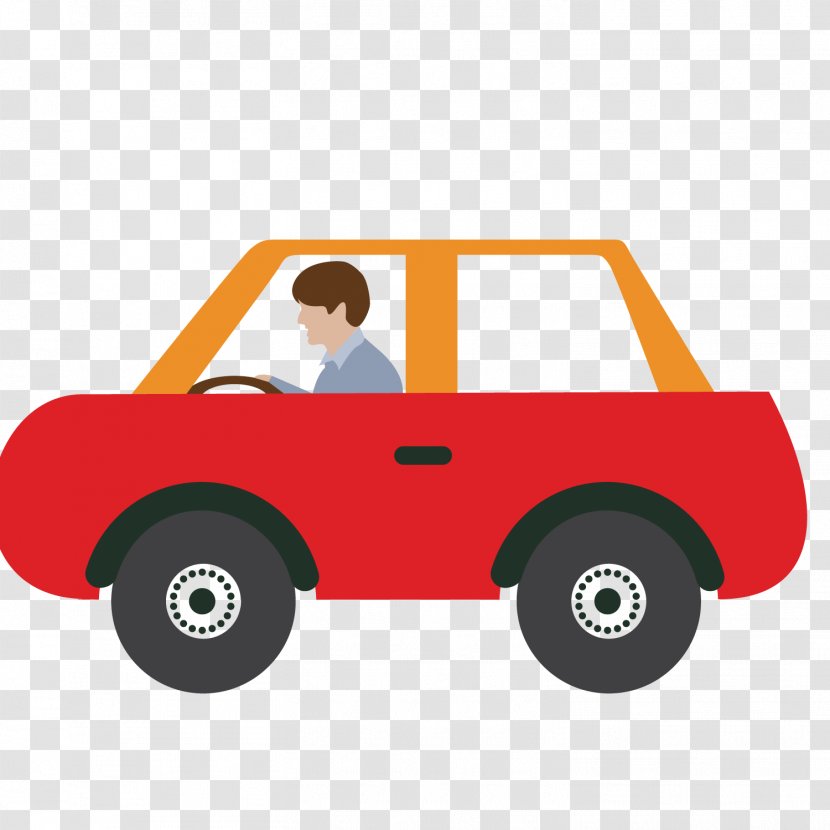 Car Icon - Red - Driving Transparent PNG