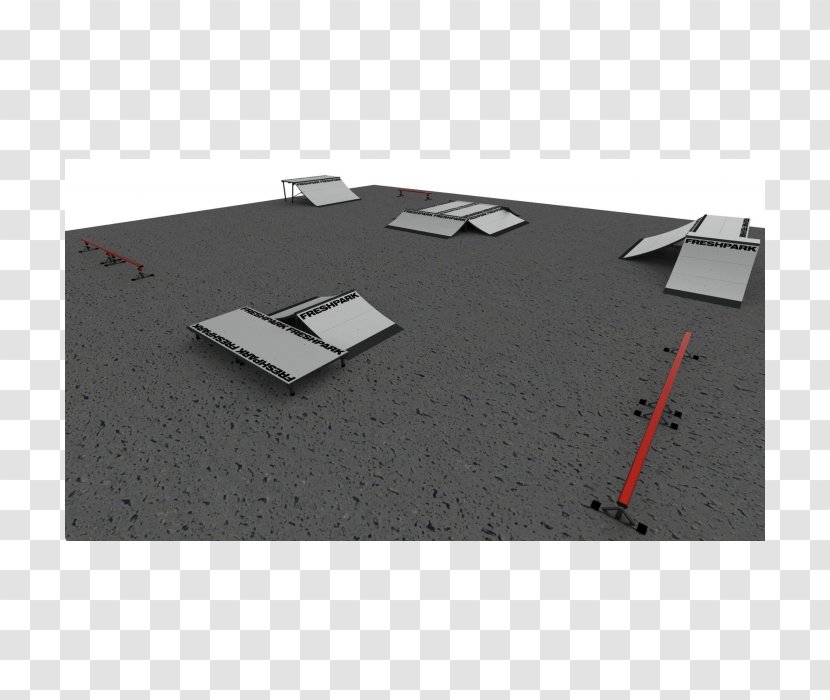 Angle Roof Floor - Rectangle - Skateparks Transparent PNG